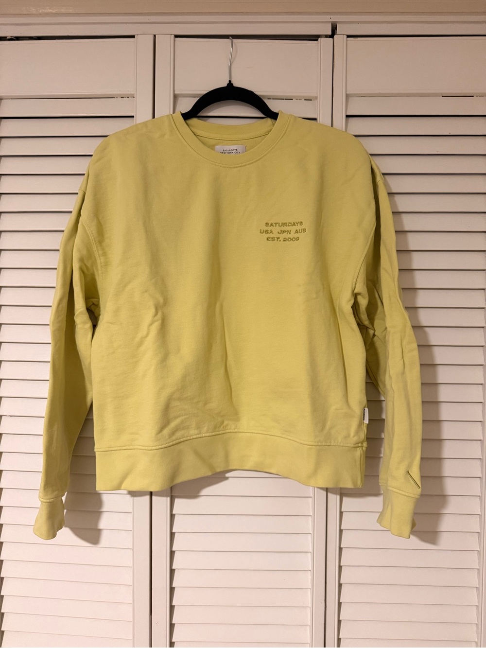 Yellow Crewneck Saturdays NYC Sweatshirt